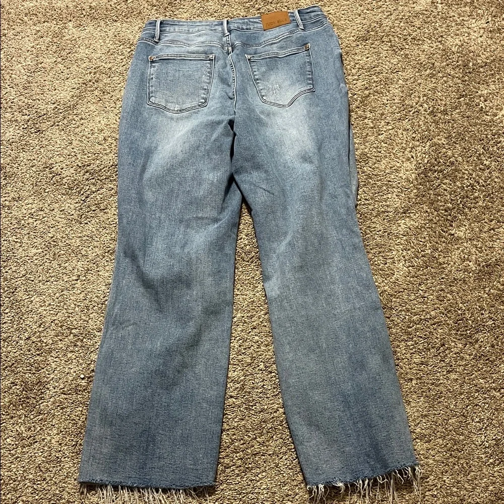 Judy Blue High Rise 90's Destroyed Straight Fit Jeans Size‎ 14W